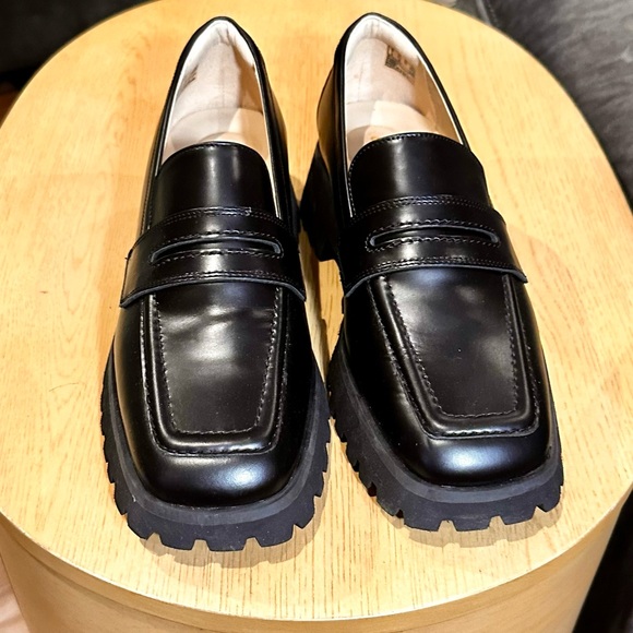 Clarks Stayso Edge black leather size 9.5 - Picture 3 of 7